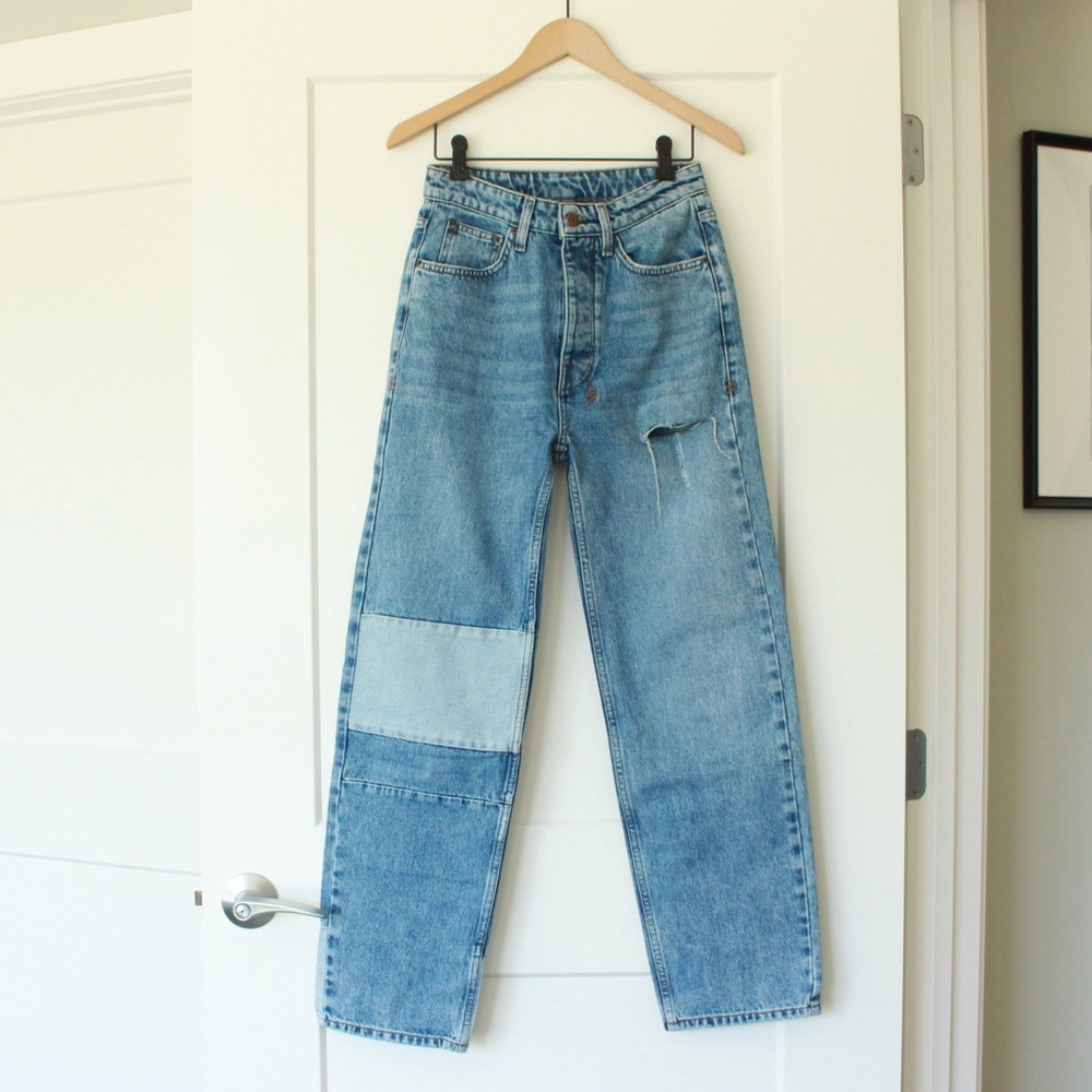 KSUBI “Brooklyn” Distressed Straight Leg Jeans